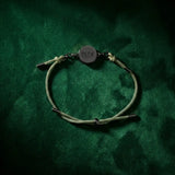 Silver Oud scented bracelet with black and silver details