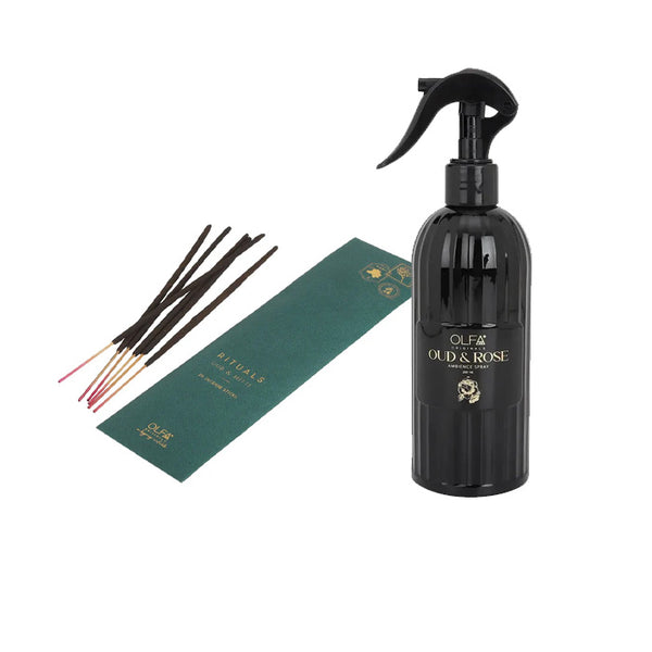 Ambience Spray & Incense Sticks Combo- Set of 2
