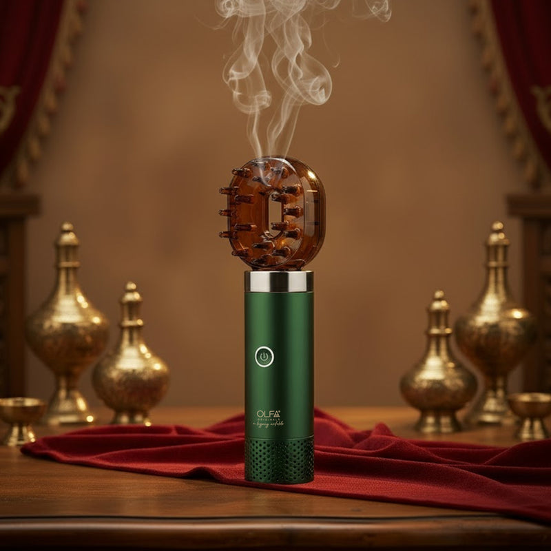 The Bakhoor Brush | Luxe Oud Perfume Brush for Hair & Fabric