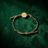 Gold Oud scented bracelet with gold-tone details