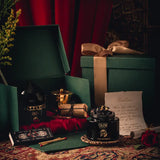Luxury oud bakhoor gift set with bakhoor burner and fragrance jar