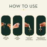 How to use Olfa Originals refillable perfume bag charm