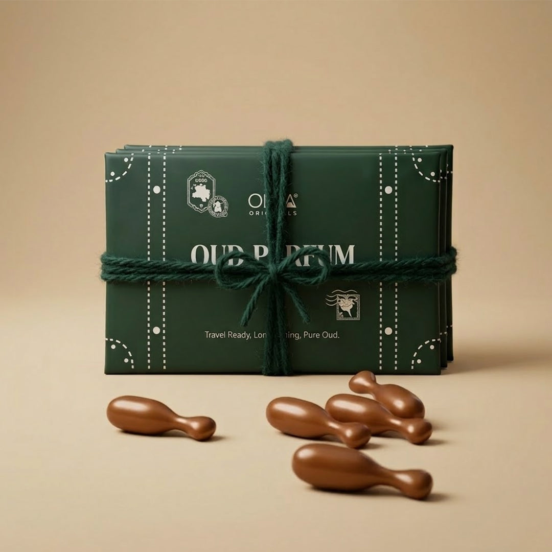 Oud Parfum Pods Duo with parfum pods and gift packaging