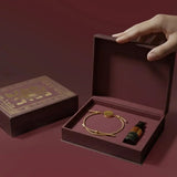 Oud scented bracelet gift set with fragrance oil