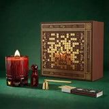 Year of the Horse Luxury Oud Candle Gift Box with oud candle and accessories